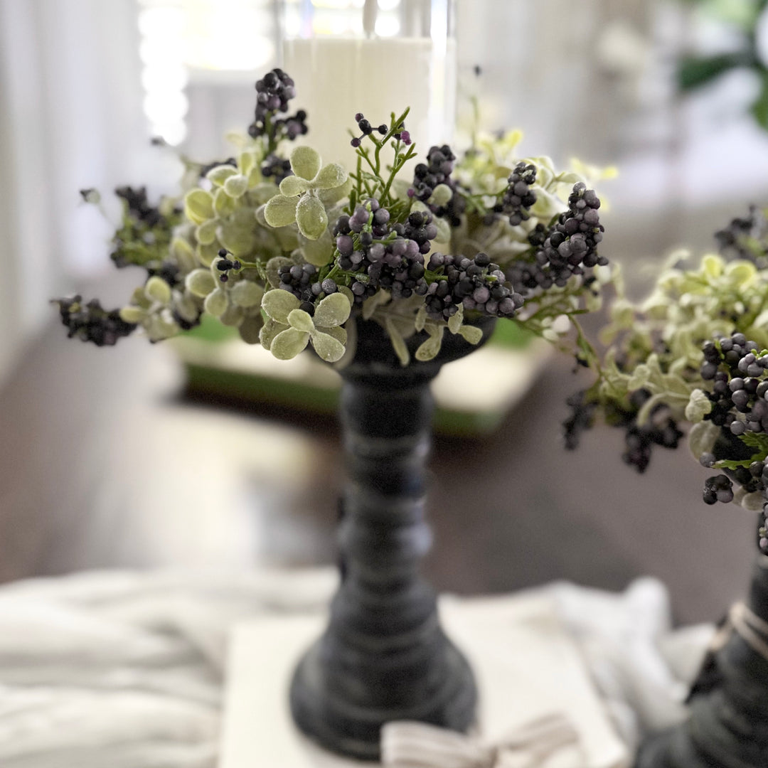 Lavender Pebble Berries Candle Ring