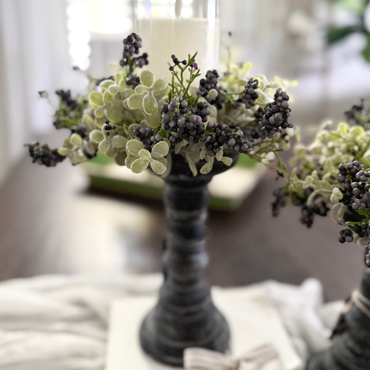 Lavender Pebble Berries Candle Ring
