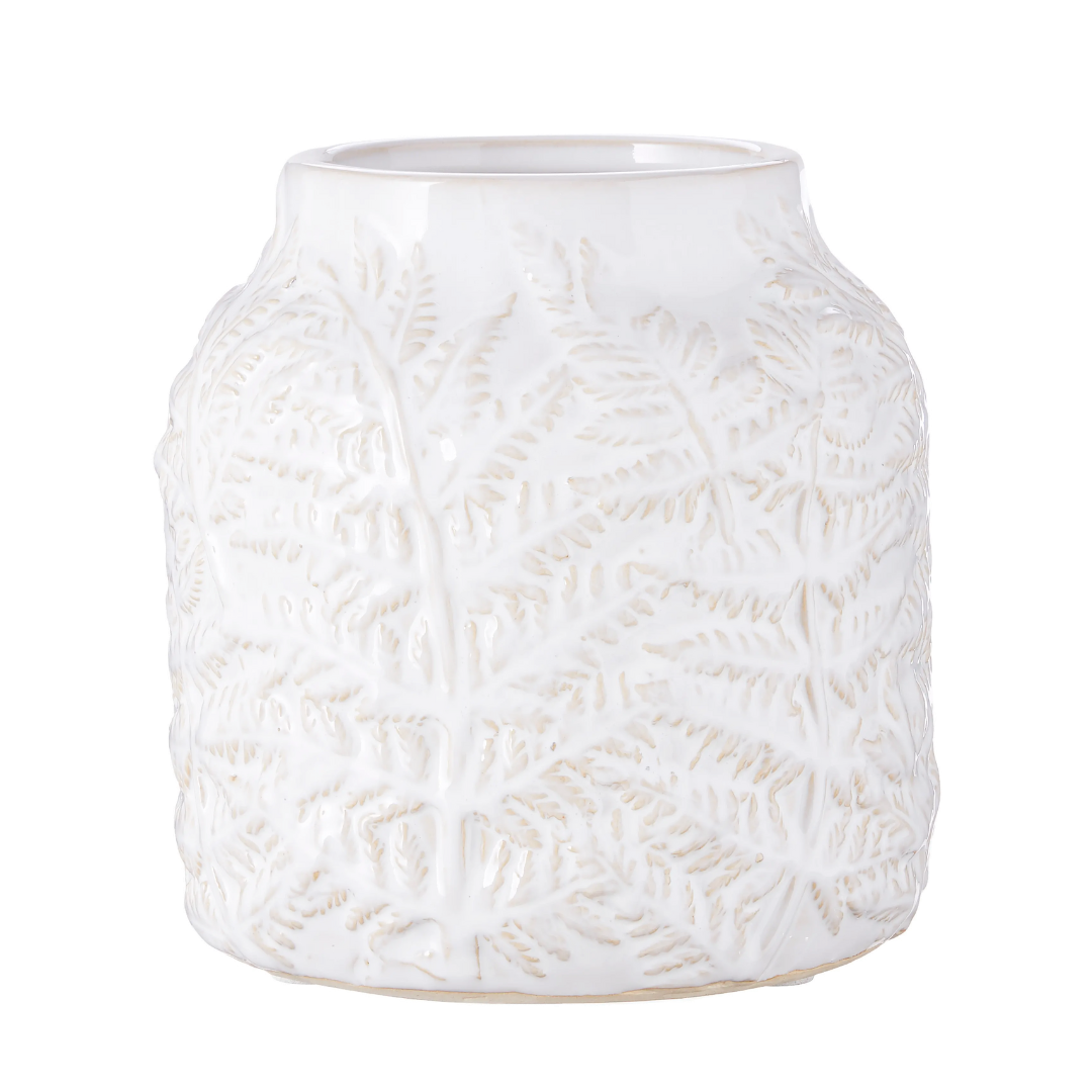 Leaf Embossed Vase