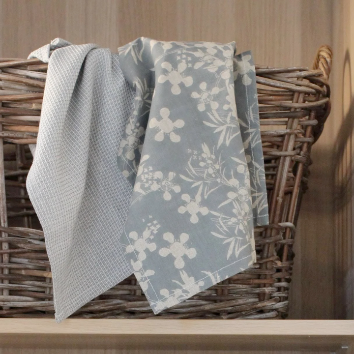 Set/2 Myrtle Tea Towels Slate