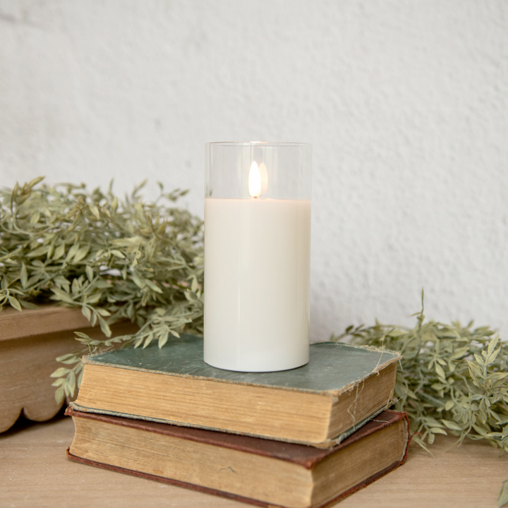 Glass Flameless Candle