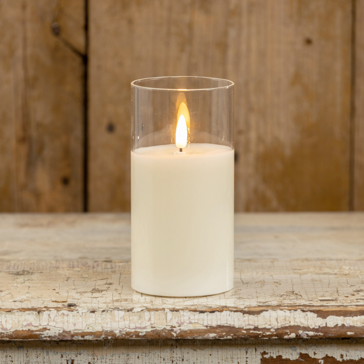 Glass Flameless Candle