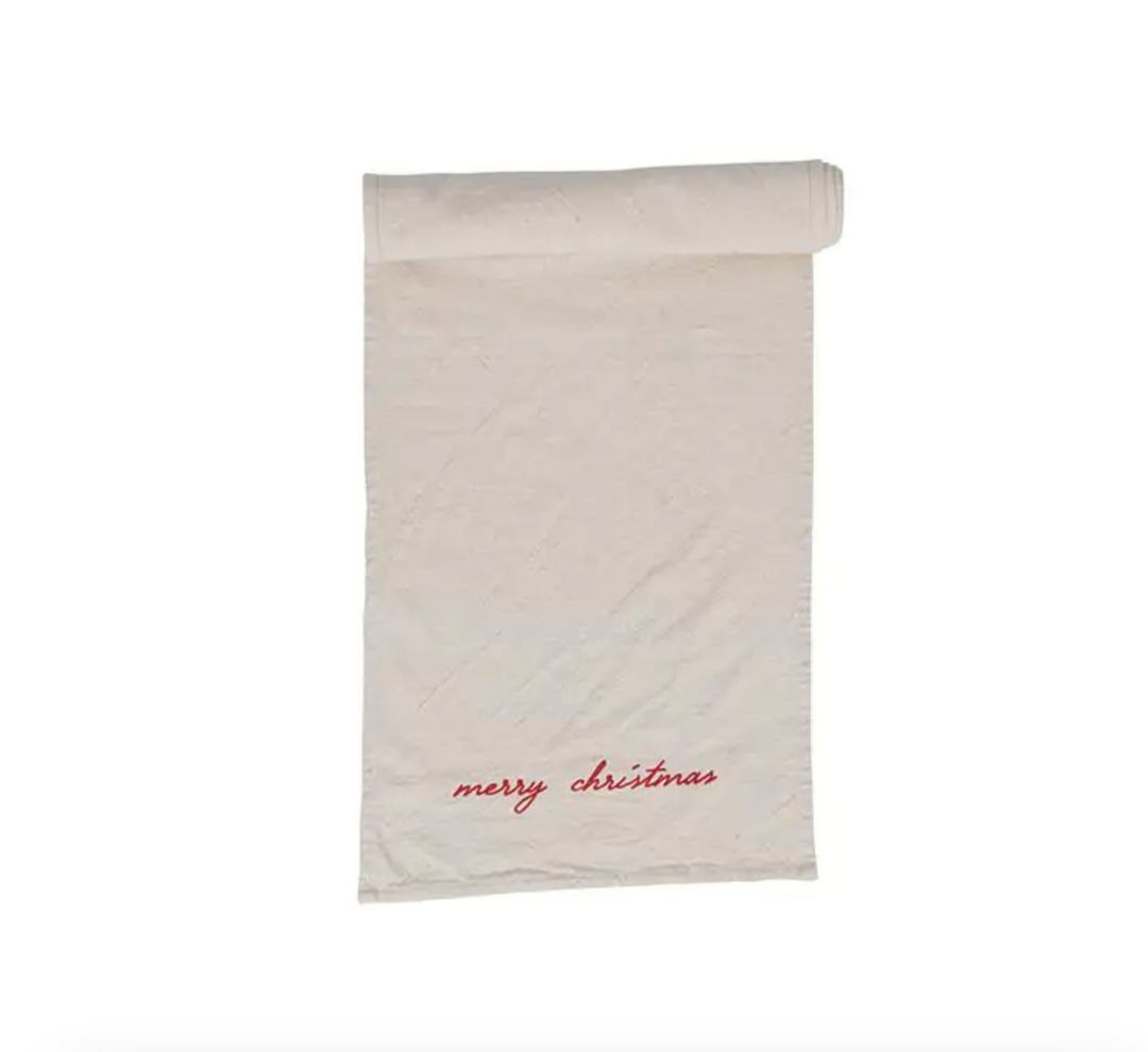 "Merry Christmas" Table Runner