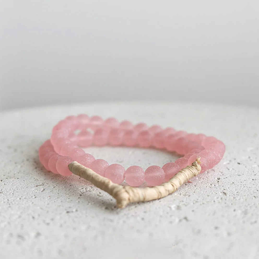 Light Pink Glass Beads