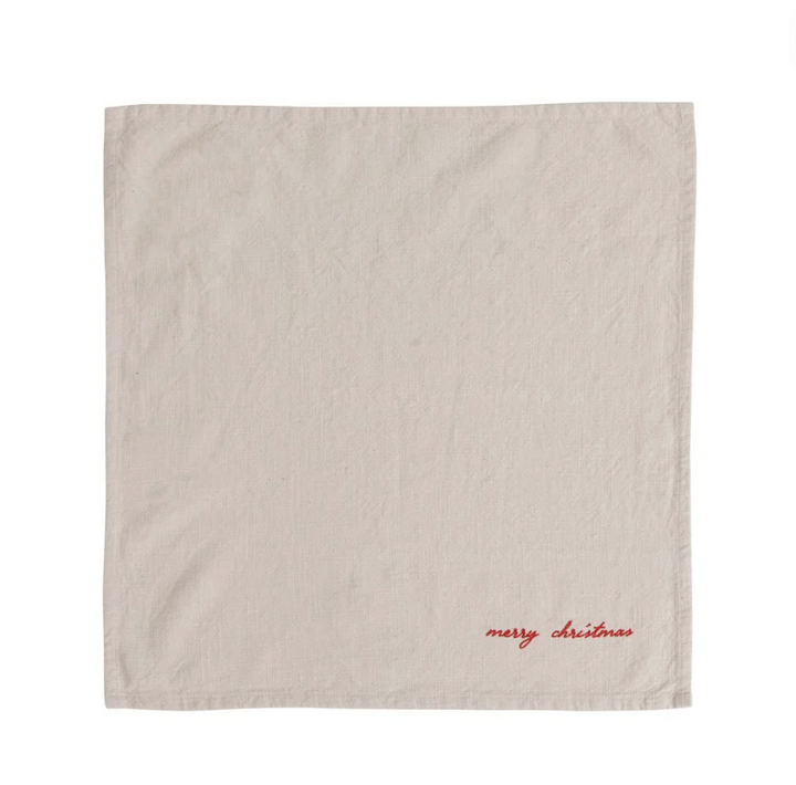 Set/4 "Merry Christmas" Napkins