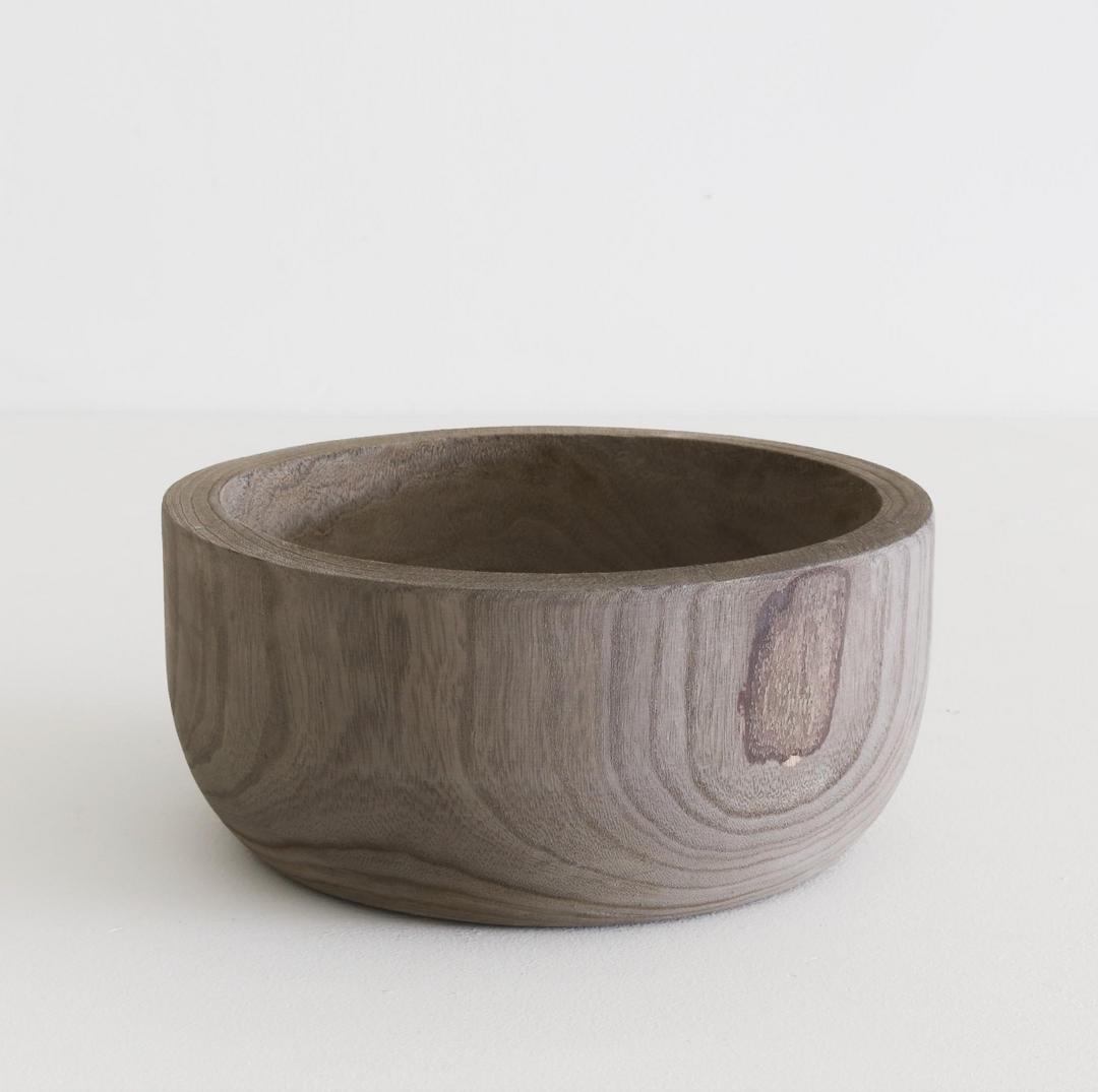 Natural Wood Decorative Dough Bowl