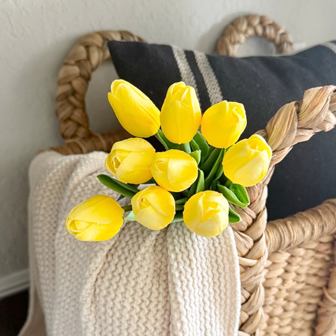 Yellow Real Touch Tulip Bundle