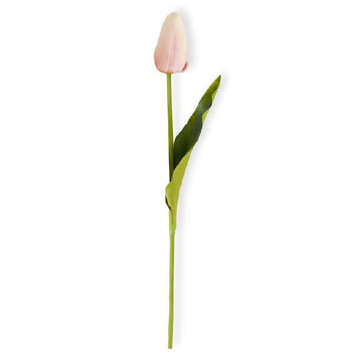 Set/6 Pink Real Touch Tulip Stems