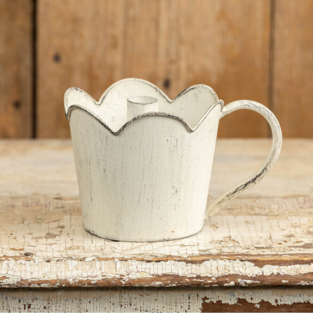 Scalloped Taper Candle Holders