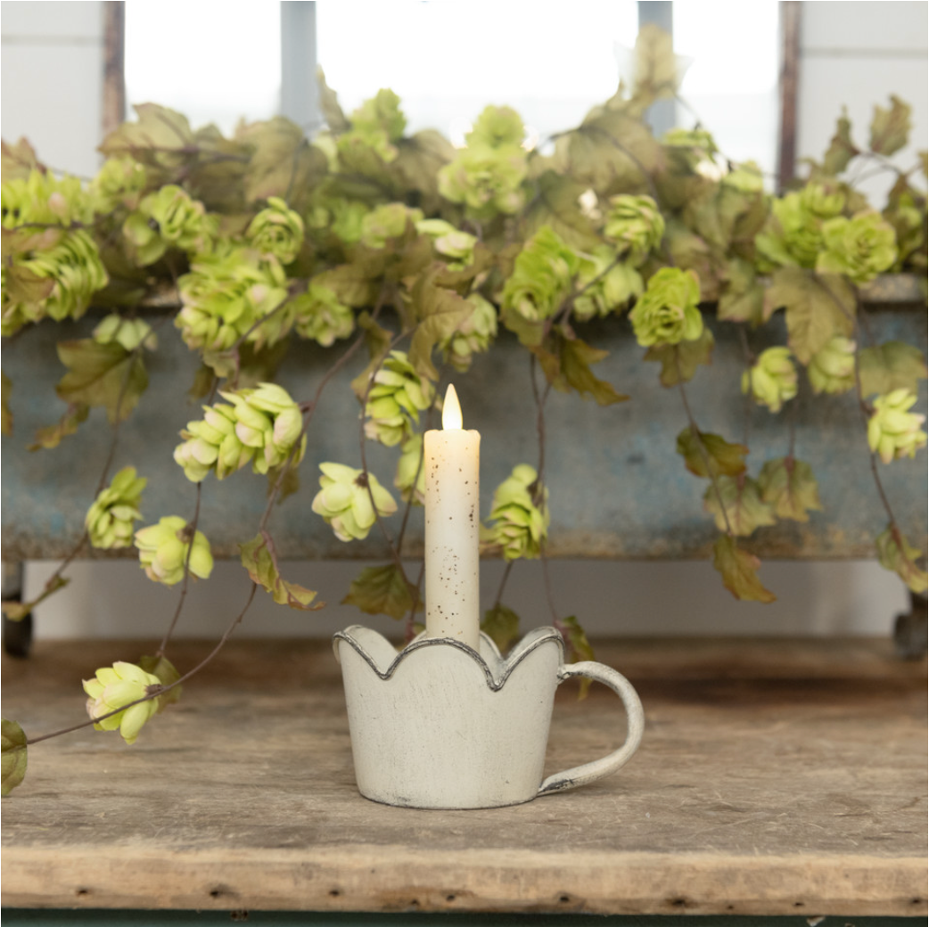 Scalloped Taper Candle Holders