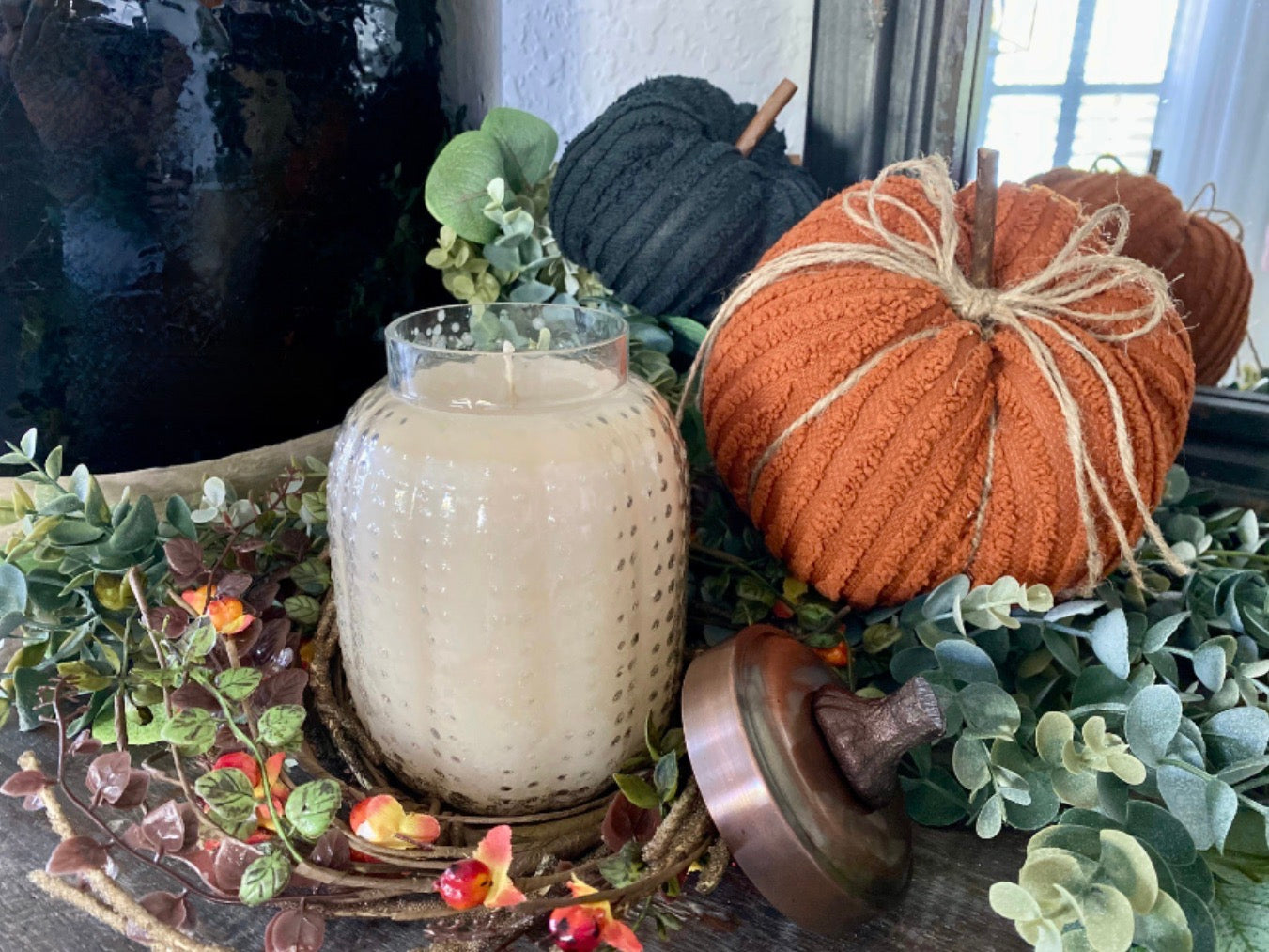 Chenille Pumpkin Set