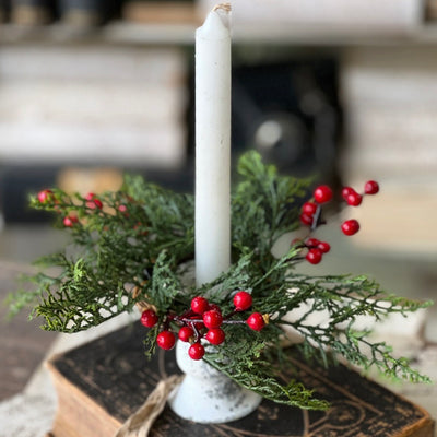 Red Cedar & Berries Candle Ring