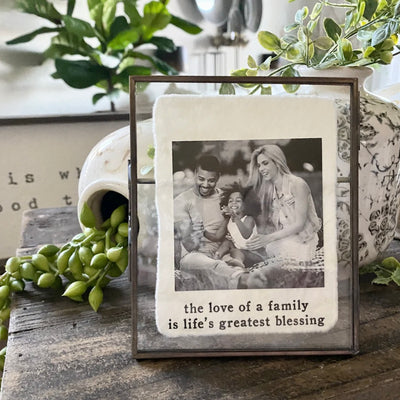 Family Glass Picture Frame