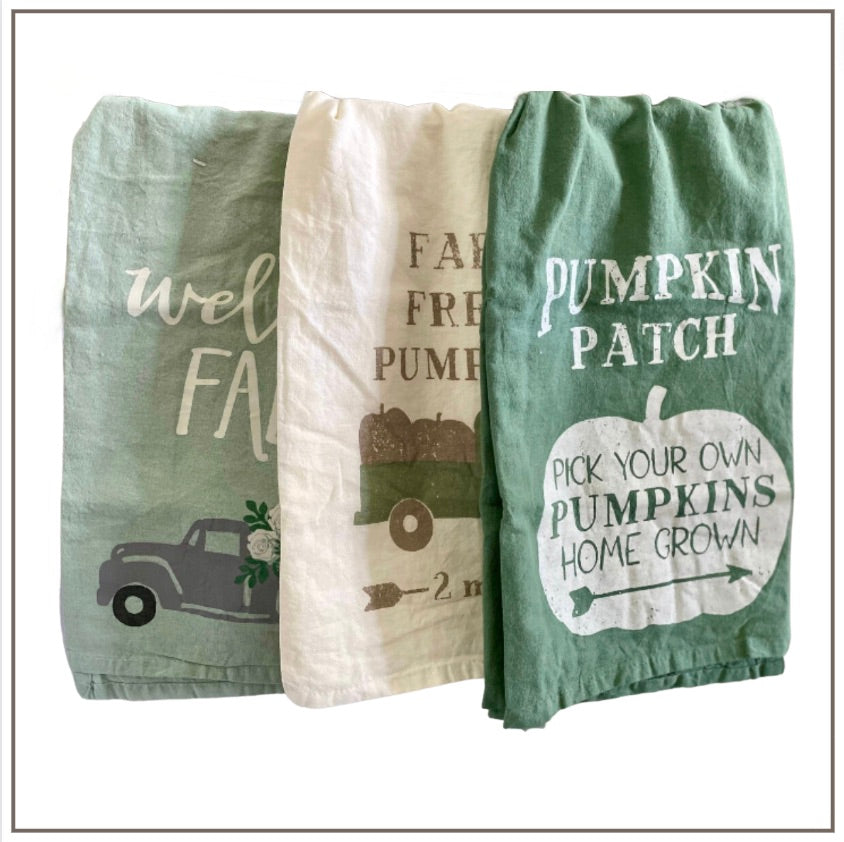 S/3 Fall Farmhouse Kitchen Towels