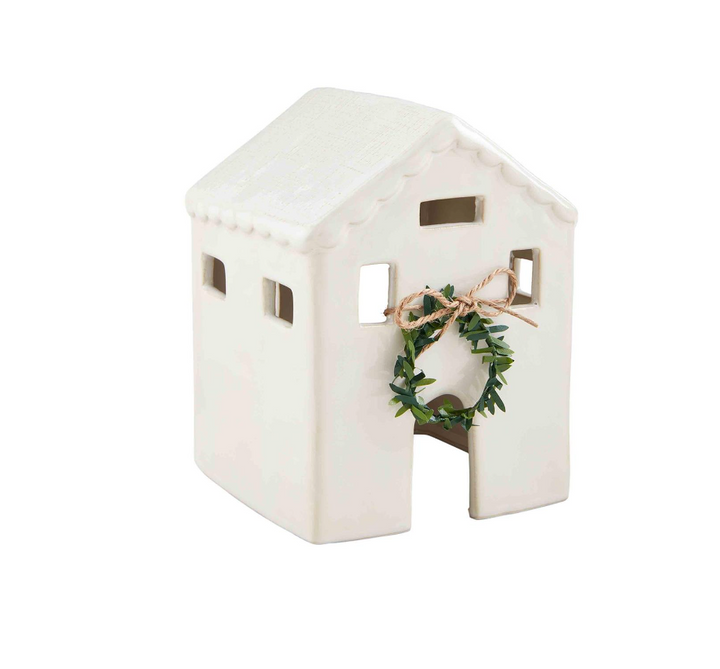 White Christmas Candle House Sitters