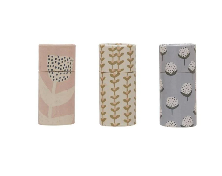 Set/3 Floral Tube Matches