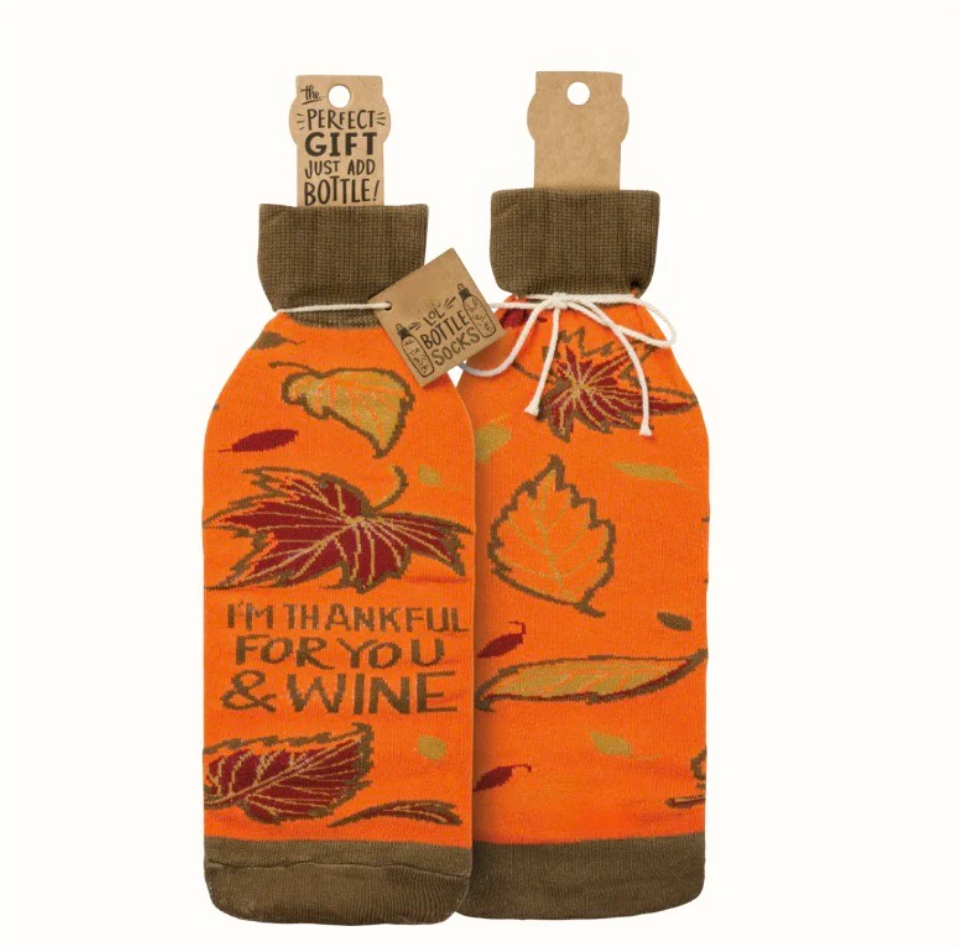 Thanksgiving Wine Bottle Socks
