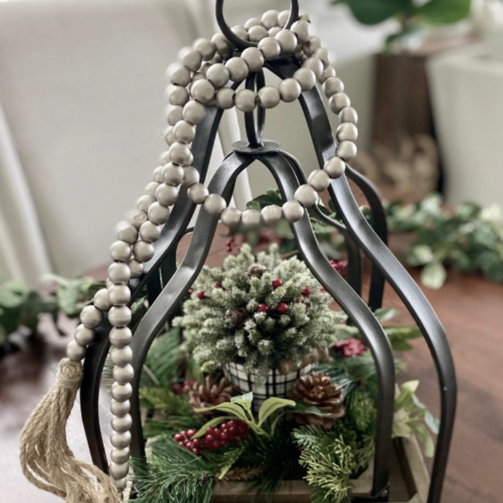 Silver Bead Garland