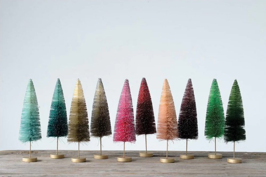 Sisal Ombre Bottle Brush Trees