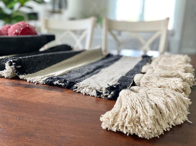 Black & Ivory Table Runners