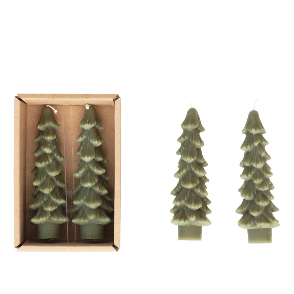 Set/2 Tree Shaped Taper Candles
