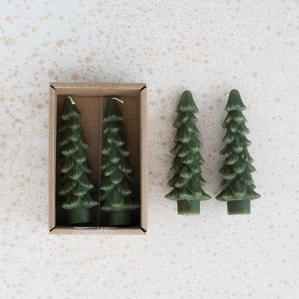 Set/2 Tree Shaped Taper Candles