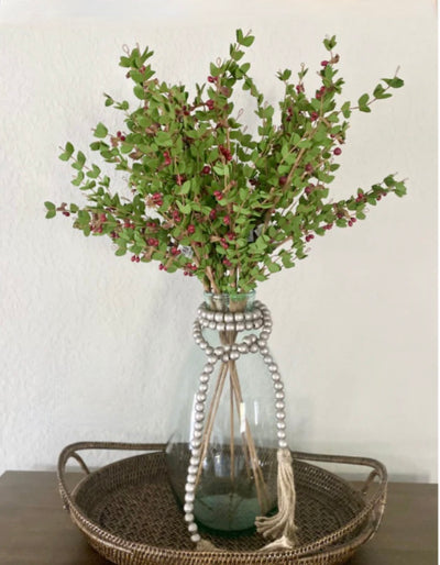 Set/3 Red Berry Stems