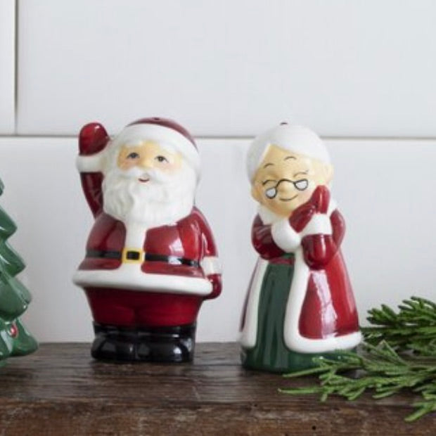 Mr & Mrs Claus Salt and Pepper Set