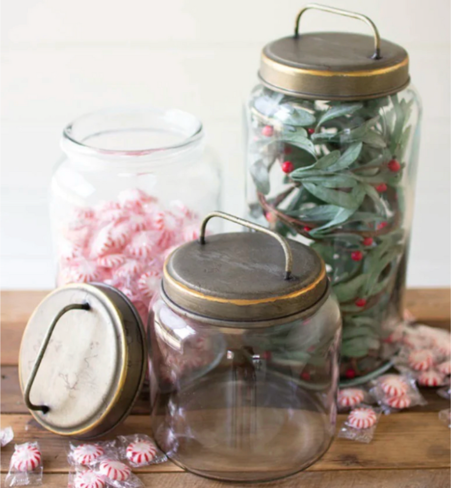 Set/3 Glass Canisters