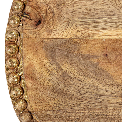Hand-Carved Beaded Tray