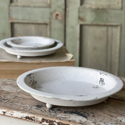 Metal Footed Trays