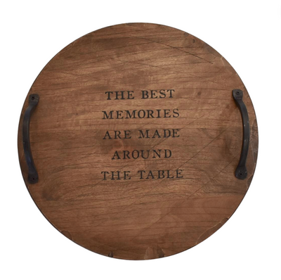 Memories Wood Lazy Susan