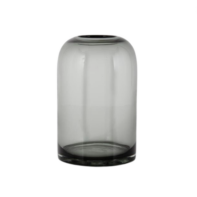Gray Transparent Glass Vases