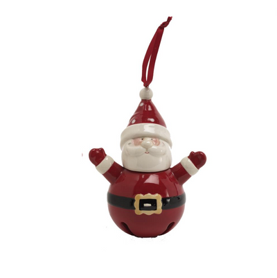 Snowman & Santa Bell Ornaments
