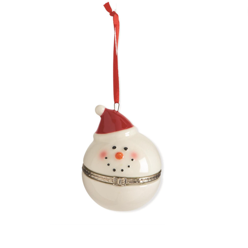 Snowman Pillbox Ornaments