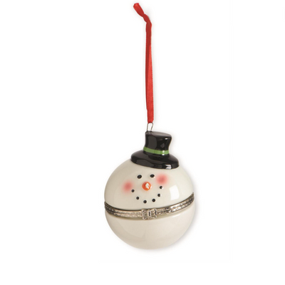 Snowman Pillbox Ornaments