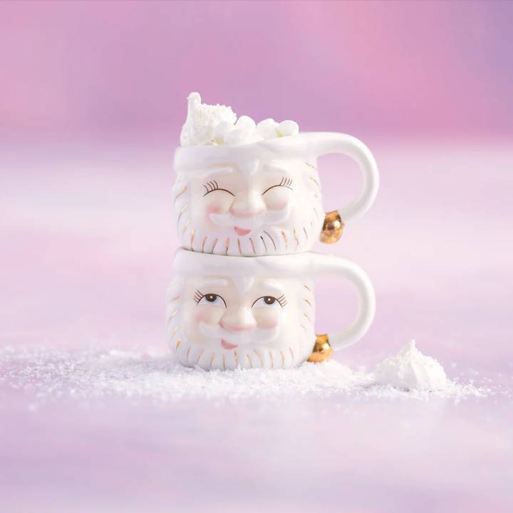 Cream Papa Noel Mug