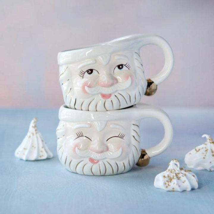 Cream Papa Noel Mug