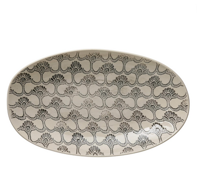 Artistic Stoneware Serving Bowl