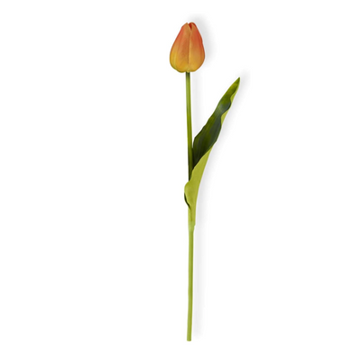 Orange Real Touch Tulip Stem