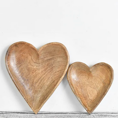 Hand-Carved Wooden Heart