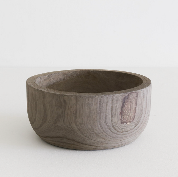 Natural Wood Serving Bowl