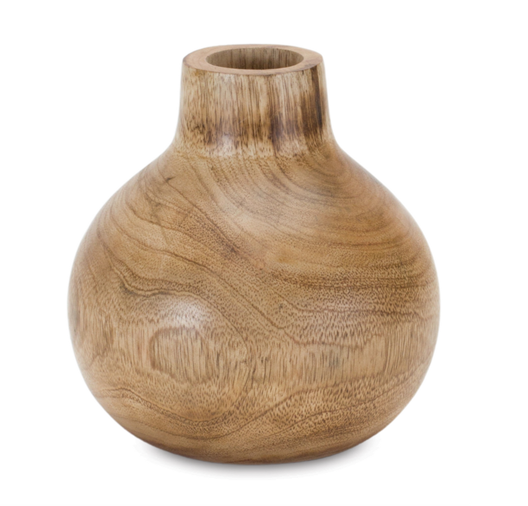 Set/3 Wood Bud Vases