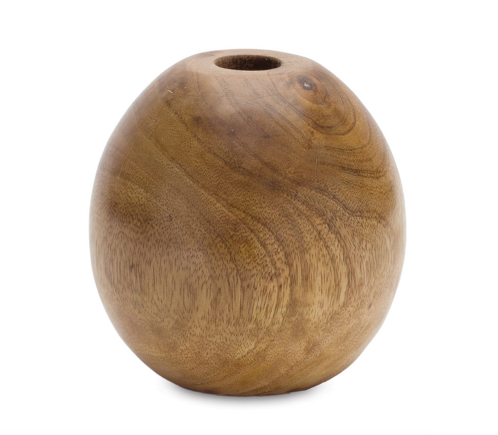 Set/3 Wood Bud Vases