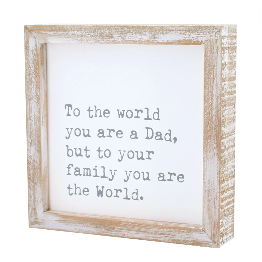 Dad Block Sign, A Heartfelt Tribute