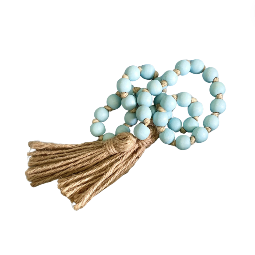 Light Blue Bead Garland