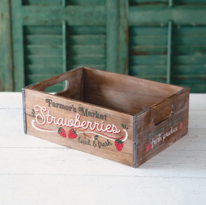 Farmer's Market Strawberry Crate