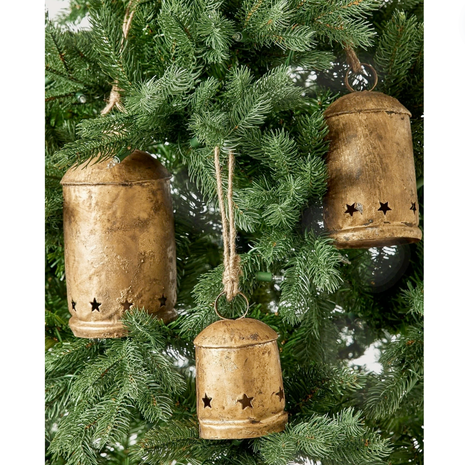 Set/3 Antique Metal Bells