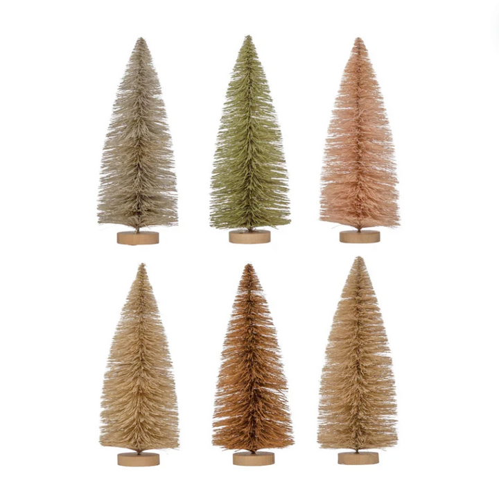 9" Sisal Bottle Brush Trees