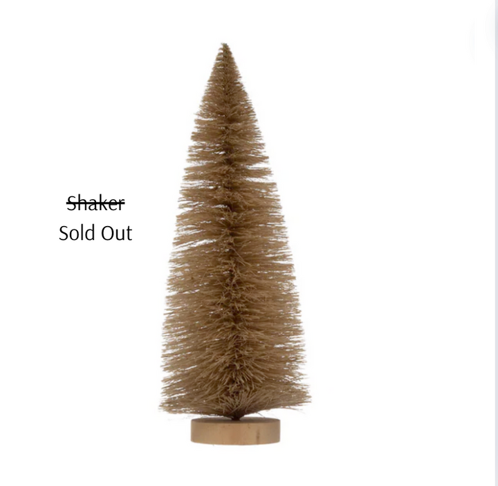 9" Sisal Bottle Brush Trees